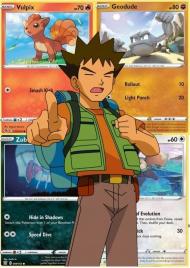 zestaw 4 kart pokemon tcg POKEMONY BROCK