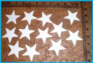 scrapki 200 sztuk , gwiazdki , 2,1 cm KOLORY