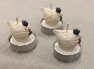 Podgrzewacze świeczki tealight ozdobne kurki nowe