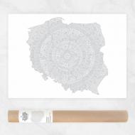 Mapa Polski, Plakat do Kolorowania, AG533